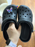 卡骆驰（CROCS）檀健次同款经典洞洞鞋轻便百搭女沙滩鞋包头拖鞋男鞋|10001 黑色-001(含智必星) 36 /37(220mm) 实拍图
