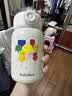 bebebus儿童水杯保温杯婴幼儿宝宝水杯学饮吸管杯幼儿园外出专用水壶 彩虹保温杯 550ml 【单杯+杯套】 实拍图
