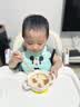 葆氏宝宝辅食碗儿童吃饭吸盘鹰嘴硅胶可折叠收纳双耳蛋花碗儿童餐具 实拍图