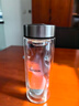 希诺双层玻璃杯男家用商务办公泡茶杯子过滤车载水杯XN-9302 345mL 实拍图