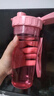 特百惠（Tupperware）茶韵500ml塑料杯男女士学生运动水杯子大容量泡茶杯 柔蜜粉 实拍图