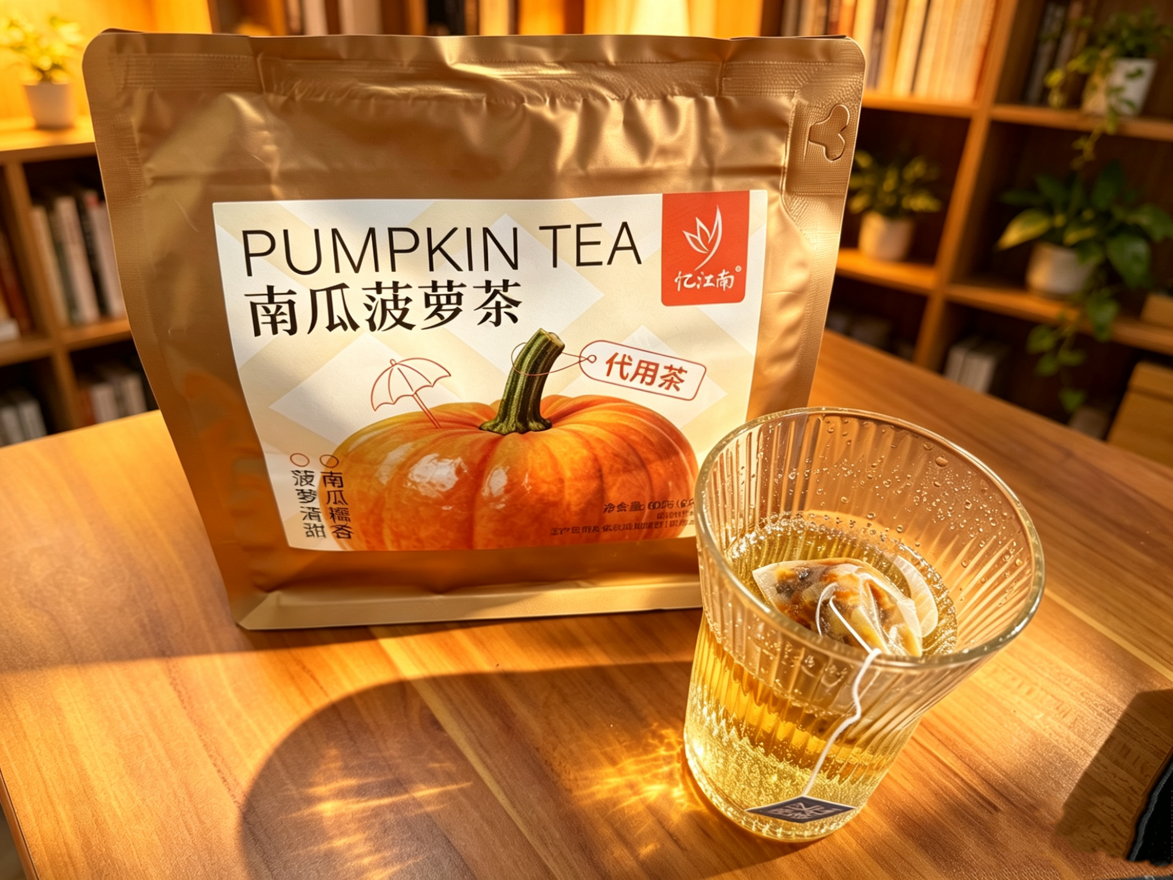 忆江南南瓜菠萝茶60g*2袋凤梨五指毛桃泡水喝煮高钾水茶包养生水果茶 实拍图