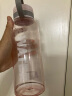 茶花超大容量塑料水杯男便携水瓶太空杯户外运动大号水壶 1500ml-粉色 实拍图