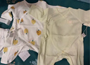 童泰婴儿连体衣新生儿衣服四季0-6月初生宝宝哈衣爬服纯棉内衣2件装 黄白小树（四季款） 52cm (建议0-2个月身高50-55cm) 实拍图
