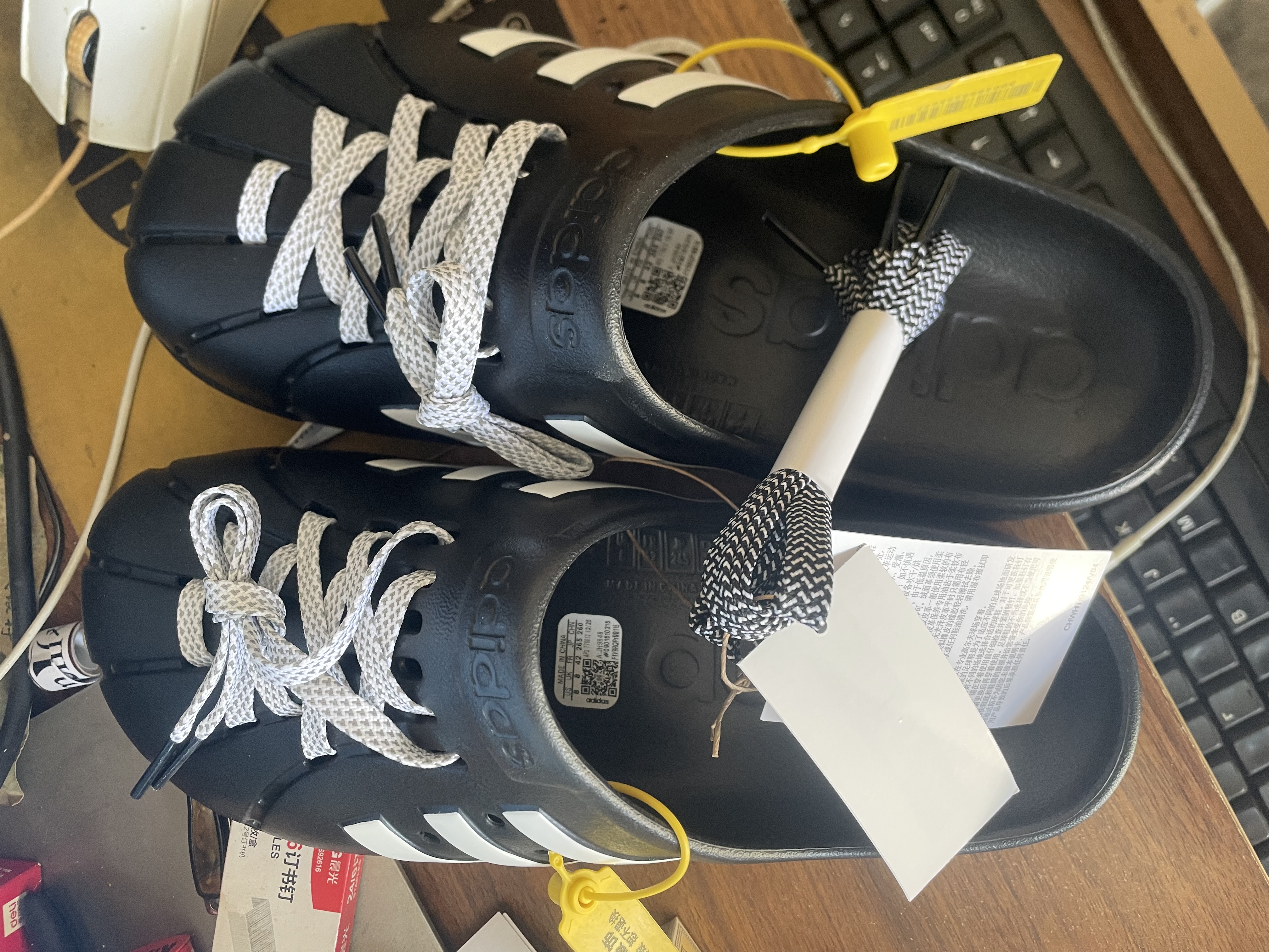 阿迪达斯（adidas）男女鞋夏季ADILETTE CLOG运动鞋拖鞋JH9848 UK8.0码42 实拍图