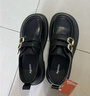 奥古狮登（Agsdon）乐福鞋女夏季新款小皮鞋女工作鞋软底复古妈妈鞋通勤鞋 黑色 37 实拍图