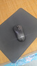 灵蛇(LINGSHE)鼠标垫 320*240*2mm中号加厚游戏办公鼠标垫 精密锁边 可水洗 炫酷黑 实拍图