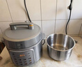 美的（Midea）有钛青瓷0涂层营养蒸电压力锅5L 智能预约多功能一体高压电饭锅MY-E5811G家用4-6人开盖火锅电饭煲 实拍图