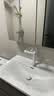 欧派不锈钢蜂窝铝浴室柜陶瓷一体盆套装洗脸盆柜组合现代简约悬挂式 0.8米【不锈钢柜+钛金釉海洋盆+智能除雾镜子】 实拍图