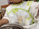 babycare宝宝吃饭罩衣儿童围兜婴儿反穿衣防脏辅食围裙 青提乐章 90码  实拍图