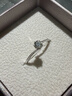 CRD克徕帝【现货闪发】钻戒女铂金钻石戒指订婚结婚戒指扭臂六爪 心花怒放【G0792E】 23分 实拍图