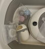 iuu婴儿洗澡盆 可折叠宝宝浴盆大号 洗澡神器躺托浴架新生儿童用品 【北欧灰-无线感温】+可调节感温浴架+浴网 材质：FDA食品级材质检测认证 实拍图