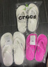 crocs卡骆驰贝雅卡骆班运动拖鞋男鞋女鞋居家夹脚平底人字拖鞋|205393 白/深蓝-126 44 (280mm) 实拍图