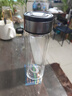 【京东物流配送】高硼硅双层玻璃杯大容量泡茶杯水杯子茶水分离杯 【双层加厚】茶杯350ml1只 实拍图