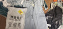 鲁宾克牛仔裤男宽松束脚春秋季裤子男美式潮牌男士九分束脚裤运动休闲裤 WK-K283浅蓝色 S (建议体重90-105斤) 实拍图