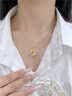 梵哲诗正品山茶花平安扣项链女士生款2026新款轻奢高级感生日礼物送女友 【七仓发货】白金色/山茶花平安扣项链 实拍图