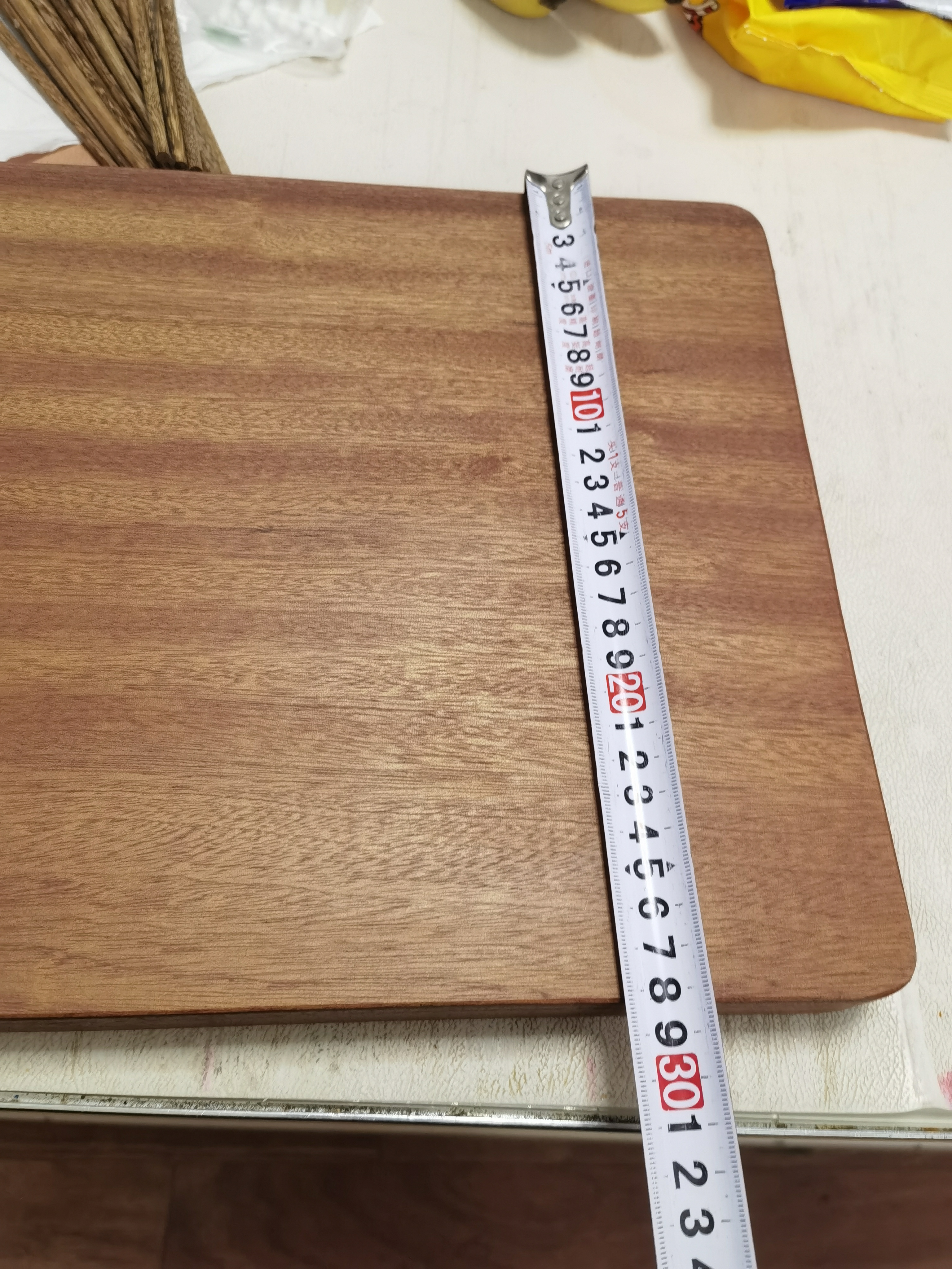 进口乌檀木菜板家用粘板整块实木切菜板抗菌防霉砧板大号整木案板 进口百年整块乌檀木【防霉抗菌+耐砍剁】 40*28*3.0CM【超厚整块】 实拍图