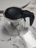 茶壶泡茶器整套茶具茶水分离玻璃耐热泡茶壶花茶套装茶漏 黑把单壶1只 实拍图