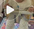 哈森熊秋千室内儿童户外婴儿宝宝婴幼儿家用荡秋千吊座小月龄吊椅免打孔 米白秋千＋安全带（6月-8岁） 实拍图