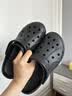 卡骆驰（CROCS）贝雅云彩女士洞洞鞋休闲鞋|208186 黑色-001    39 (250mm) 实拍图