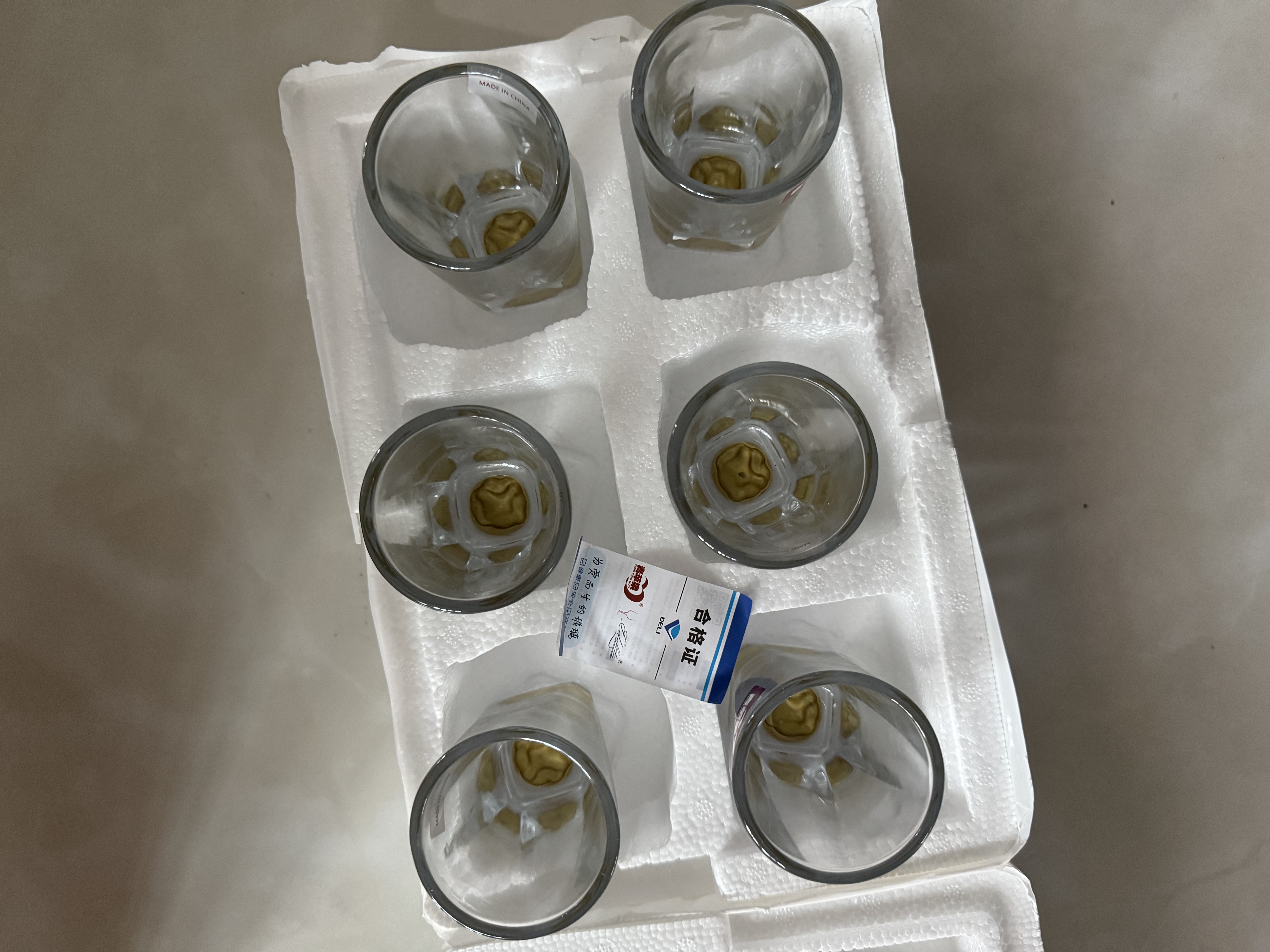 青苹果手握金山白酒杯二两杯 加厚水晶玻璃酒盅家用100ml6只生日礼物 实拍图
