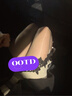绫天生丝滑绫lingerie「映」8D油亮性感油光无痕高弹贴身大开档超薄黑丝袜女 Black浅黑 1条 M -双层腰大开裆（蜜桃臀款） 实拍图