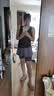 百思绒户外晨跑服女短袖夏季羽毛球服高弹力健身房瑜伽服跑步运动套装 实拍图