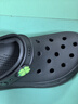 卡骆驰（CROCS）檀健次同款经典泡芙洞洞鞋百舒适男沙滩鞋女鞋休闲鞋|207521 黑色-001(含智必星) 37 (230mm) 38 实拍图