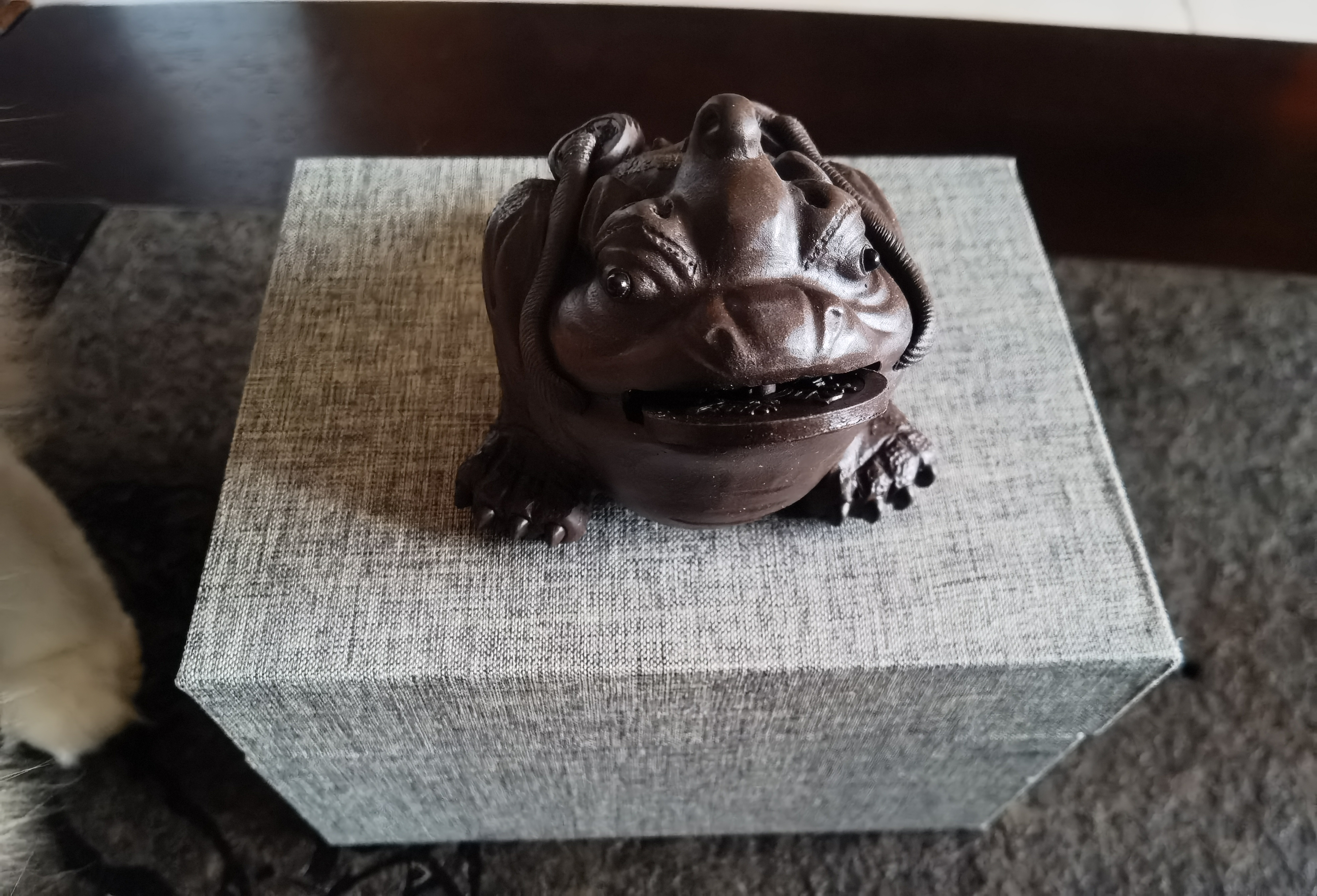 八千行紫砂茶宠金蟾摆件可养吸财高端茶桌茶台摆件功夫茶具配件招财蟾蜍 实拍图