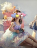 G.duck童装洛丽塔公主裙女童连衣裙夏季美人鱼裙子儿童蛋糕裙生日蓬蓬裙 单件裙子送鱼骨裙撑和灯带 110 尺码4~5岁【100-110cm】 实拍图