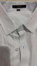 罗蒙（ROMON）纯色商务职业正装男士白衬衫工装男装短袖衬衣男CS72白色XL 实拍图