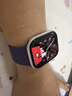 Apple/苹果 Watch S11 智能手表GPS款46毫米银色铝金属表壳雾紫色运动型表带M/L MEVX4CH/B 实拍图