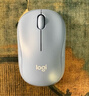 罗技（Logitech）M221 轻音鼠标 无线鼠标 办公鼠标 对称鼠标 带无线微型接收器 雾霭蓝 实拍图