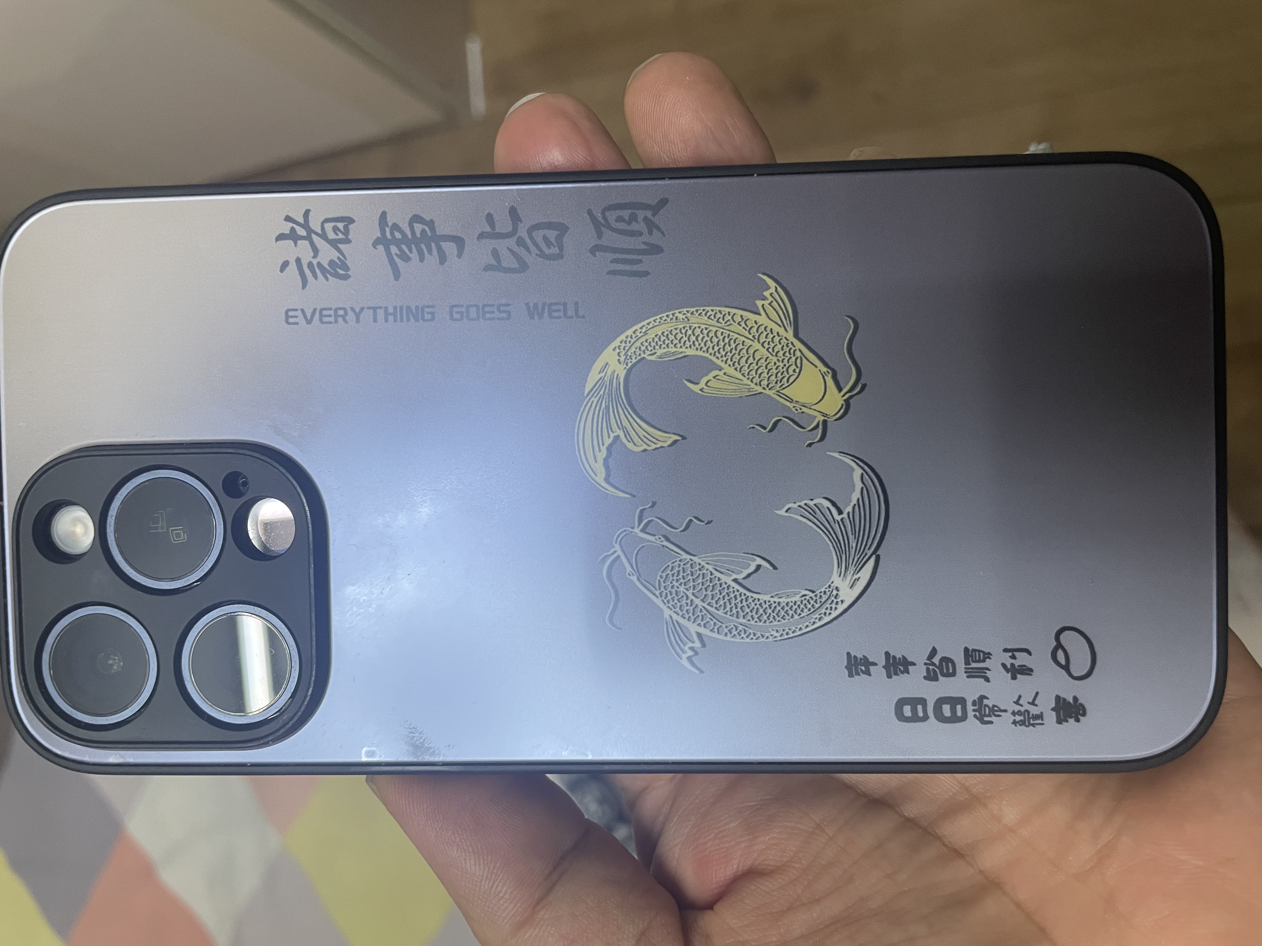 XP适用苹果15promax手机壳镜头全包iphone15promax防摔散热磨砂男女高级感保护外壳-石墨灰环形双鱼 实拍图