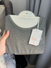 nest designs婴儿竹丽尔短袖连体衣爬服和尚春夏新生儿宝宝包屁衣 炭笔灰 90cm （建议80-92cm） 实拍图