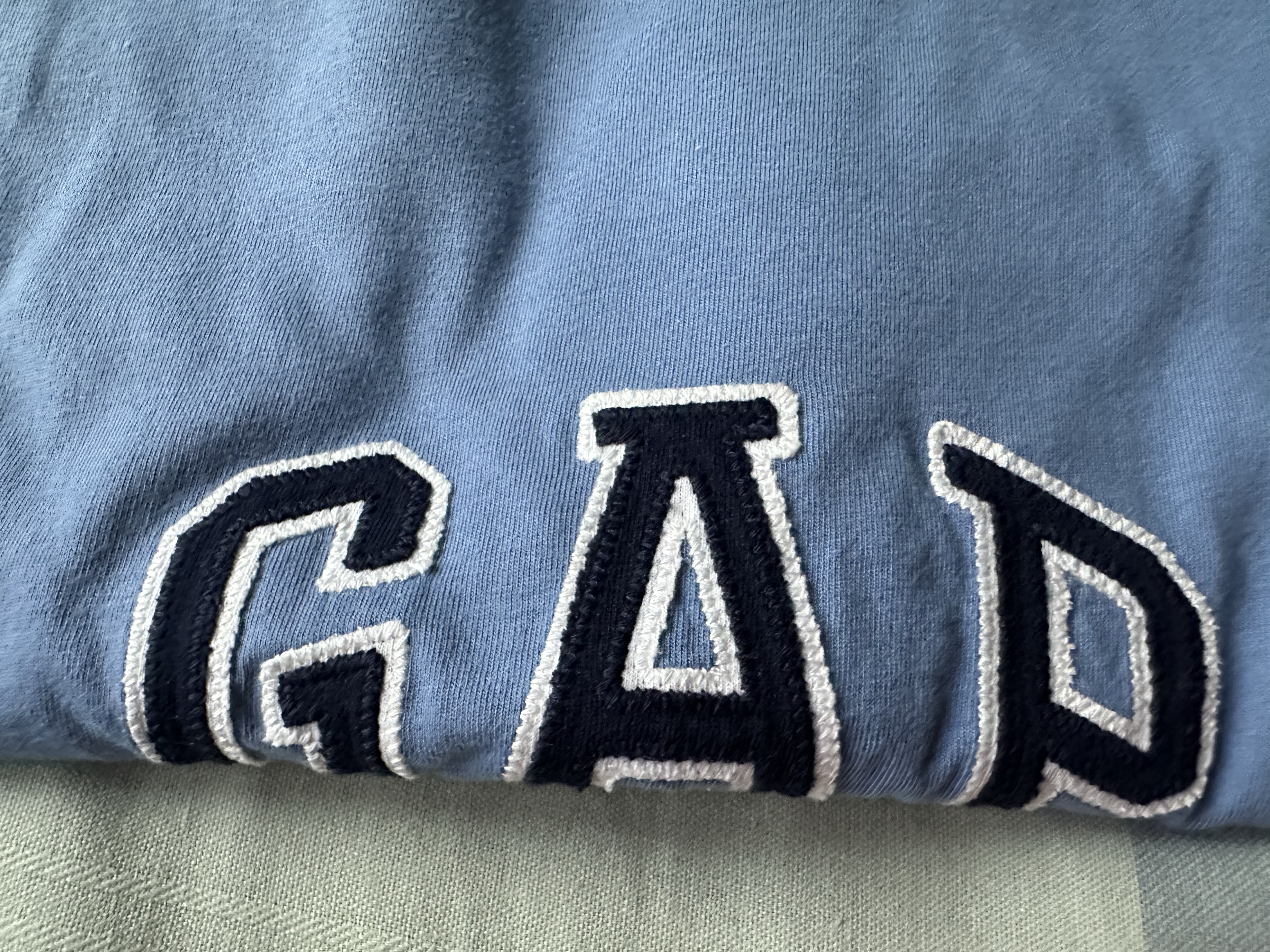 GAP男女装春季款纯棉字母logo短袖T恤常规上衣美版570044 深蓝色 2XL 美码 3XL亚洲码185/124A 实拍图