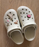 卡骆驰（CROCS）【预售】白鹿同款经典云朵洞洞鞋时尚百搭女鞋花园鞋|206750 骨白色-2Y2(含智必星)【预售】 34 (210mm) 实拍图