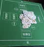华圣掼蛋专用桌布扑克麻将棋牌室比赛专用桌布100*100CM绿色水晶绒 实拍图