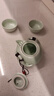 页川百世（YeChuan Best）旅行功夫整套茶具车载户外便携快客杯陶瓷茶具商务送礼佳品 粉青一壶二杯【泡沫包装】 实拍图