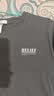 回力长袖t恤男秋季纯棉男士t恤纯色打底衫男百搭衣服男装灰色XL 实拍图