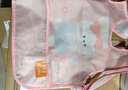 贝瑞加（Babyprints）围兜婴儿罩衣儿童吃饭宝宝围嘴防溅水油反穿衣2件装 花兔奇遇 实拍图