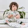nest designs婴儿睡袋婴幼儿竹棉纱布宝宝睡袋用品分腿防踢被四季通用四层双层 初雪-双层（建议室温26-28℃） 90码(建议身高80-90cm)年龄1.5-2岁 实拍图