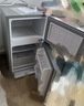 华宝小冰箱小型家用出租房用冷藏冷冻两用一级能效节能省电迷你宿舍寝室办公室二门电冰箱 【一级能效】86L银色【全国联保】 实拍图