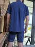 芬腾情侣睡衣纯棉短袖短裤夏季新款可外穿家居服套装软棉棉父亲节礼物 实拍图