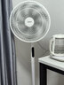 美的（Midea）【飓风节能】七叶柔风立式电风扇/家用轻音落地扇/台式小型风扇/大风力遥控定时摇头风扇 SAH35BSJ 实拍图
