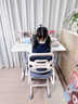 飞旺藤达升降学习桌中小学生家用手摇升降电脑桌书桌学生写字桌手动桌 【极简·白-手摇升降】80*60单桌 实拍图