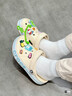 卡骆驰（CROCS）贝雅卡骆班洞洞鞋轻便耐磨一脚蹬休闲鞋女鞋时尚沙滩鞋|205089 冬日白/彩色-1LI 37 /38(230mm) 实拍图