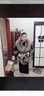11-貂皮喜妈妈冬新娘狐狸毛披肩婚纱披风礼服旗袍皮草斗篷外套白 灰边黑芯（豪华版） 均码 实拍图