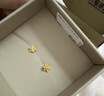 六福珠宝 黄金耳钉栀子花足金耳环生日礼物女 计价G01G0027DS 约1.03克 实拍图