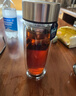 富光玻璃杯双层 带茶隔高硼硅玻璃水杯 茶水分离车载泡茶杯子男320ml 实拍图